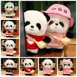 Đồ chơi sang trọng SHANLIN Panda, Quần áo mặc gấu trúc Búp bê nhồi bông gấu trúc, Phim hoạt hình mềm mại thoải mái đáng yêu Gấu trúc mềm mại Búp bê sang trọng Quà tặng trẻ em