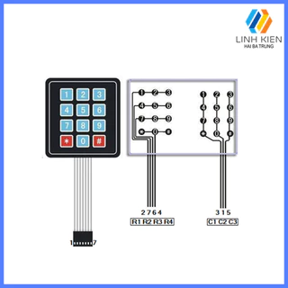 [Có sẵn] Bàn phím Keypad 1x4, 3x4, 4x4, 4x5