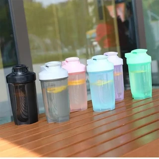 Bình Nước 500ML Cho Bé Gái Uống Nhựa Chống Rò Rỉ Chai Thể Thao Protein Bình Nước Drinkware Tập Gym Sữa BPA Free