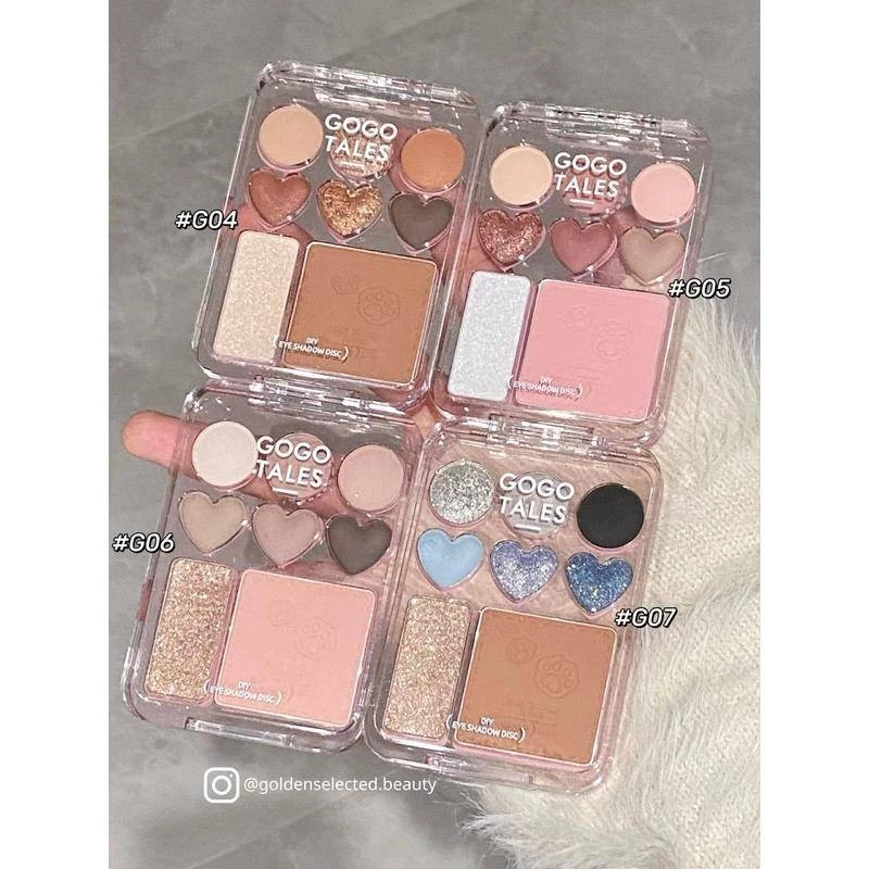 [7 mẫu mới nhất] gogotales love eye shadow plate phấn má hồng làm nổi bật tất cả trong một bột caramel màu nâu đất giá cả phải chăng dành cho nữ