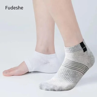 Fudeshe Tất Chiều Cao Vô Hình, Cotton Silicone 2.0-4.0cm Đế Chiều Cao Bên Trong, Đệm Gót Chân Thông Thường Nâng Vô Hình Tăng Tất Nam Nữ