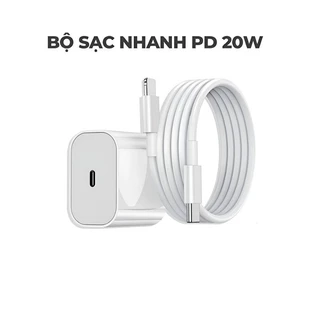 bộ củ cáp sạc nhanh 20.W.2 ( Củ P.D 20.W.2  + Dây sạc Type-C ) cho 7 8plus x xsmax 11 12 13 14 15 pro max promax plus