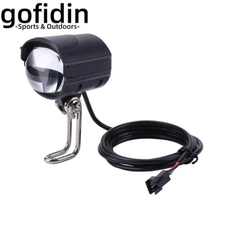 gofidin Đèn xe đạp điện siêu sáng có còi Đèn pha xe tay ga điện 2 trong 1