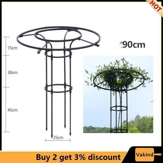 Giảm giá đặc biệt!! Vườn tròn Trellis, Khung thép đen Tháp Trellis, Leo núi sân vườn bằng thép dọc