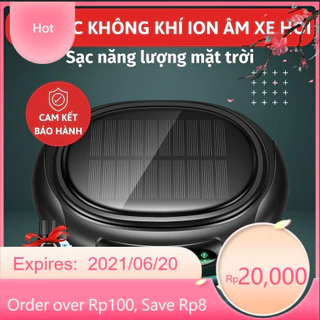 Máy lọc không khí ô tô ION âm Yantu KJ01 sạc năng lượng mặt trời thiết bị khử mùi khảng khuẩn dành cho xe hơi