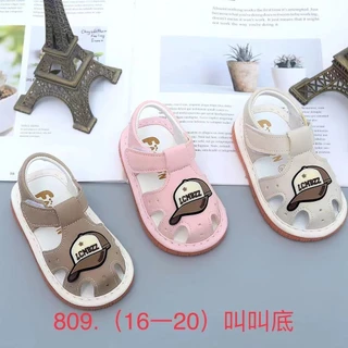 Sandal tập đi cho bé trai bé gái đế mềm có kèn cho bé Lê Anh Anh