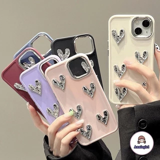 Sang Trọng Ốp Điện Thoại tpu Mềm Hình Trái Tim 3d Cho iphone11 iphone15 14 pro max ip13 pro max iphone 12 iphone x xs xs max xr 7 8 plus