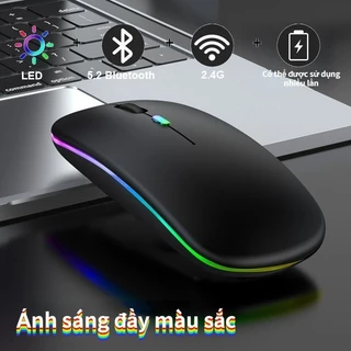 Chuột chơi game quang không dây Bluetooth chế độ kép Cổng USB không ồn ào chất lượng cao