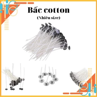 Tim Bấc Cotton Gắn Đế Sẵn - Set 6 cái