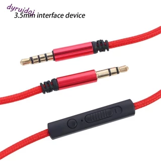 Dyruidoj1 Cáp Âm Thanh Nam Đến Nam Tai Nghe 1.2m Mạ Cắm 3.5 Mm Đến Jack 3.5 Mm Dây Loa Có Mic Điều Khiển Âm Lượng Dây Aux Ô Tô