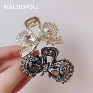 Mauropoli [Sẵn sàng] Nút thắt kim cương bằng kim loại hợp thời trang Kẹp nhỏ Đầu lưng vừa Kẹp tóc Tóc nửa mảnh Kẹp tóc phiên bản Hàn Quốc Mũ đội đầu