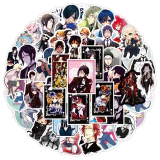 50Pcs/Set ❉ Black Butler Series 03 Stickers ❉ Ciel Sebastian Waterproof DIY Fashion Doodle Decals Stickers