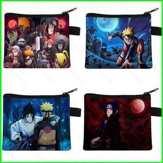 [Doly] Naruto Sasuke Hatake Kakashi Hoạt Hình Trẻ Em Ví Học Sinh Túi Đựng Thẻ Di Động Túi Đựng Tiền Xu Túi Bảo Quản Thường Ngày