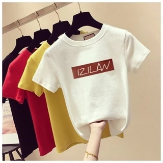 100% Cotton Áo Thun Nữ Tay Ngắn Mùa Hè Phong Cách Mới Hợp Thời Trang In Hình Sinh Viên Áo Thun Nữ Mùa Hè Quần Áo Nữ