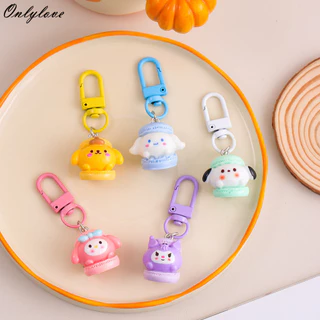 Hoạt Hình Động Vật Móc Khóa Macaron Móc Khóa Mặt Dây Chuyền Dễ Thương Pacha Chó Mặt Dây Chuyền Móc Khóa Quà Lưu Niệm