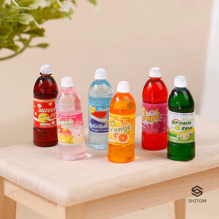 [Shztgm] 5 Chiếc Nhà Búp Bê Thu Nhỏ Thực Phẩm Chơi Hoạt Hình Soda Nước Trái Cây Uống Mô Hình Đạo Cụ Bộ Mới