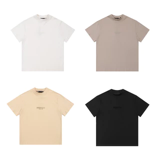 Bán Chạy Nhất 7F0G6 Nam Nữ Áo Thun Cotton In Chữ Nhỏ Áo Sơ Mi Tay Ngắn Plus Kích Thước Tee Unisex