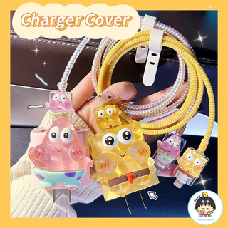 Ốp Điện Thoại Trong Suốt Họa Tiết Spongebob 3D Dành Cho Iphone 18W / 20W