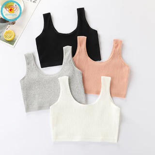 Đồ lót IQ bé gái Áo vest tăng trưởng cho bé gái và trẻ lớn hơn Áo ngực trẻ em cotton nguyên chất