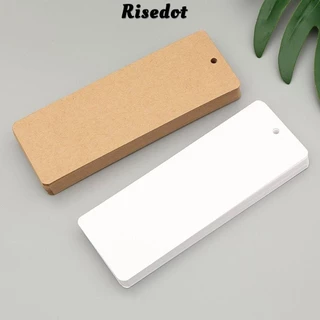 Risedot 30 Cái / bộ Kẹp Trang Sách, Hình Chữ Nhật DIY Đánh Dấu Trang, Sáng Tạo Giấy Kraft Văn Phòng Phẩm Cổ Điển Tách Trang Thẻ