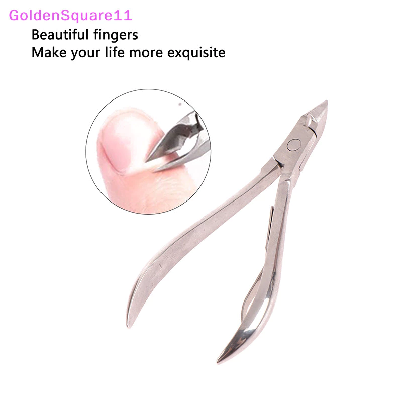 Goldens Cuticle Nippers Nail Làm móng tay Cắt biểu bì Kéo Tông đơ Tẩy da chết Dụng cụ cắt móng chân Dụng cụ cắt thép không gỉ VN