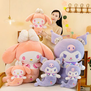 Búp bê búp bê đồ chơi sang trọng nàng tiên cá, Ragdoll lớn, Gối ngủ trên giường, Quà tặng sinh nhật bé gái