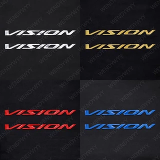 2 Chiếc 3D Chữ Biểu Tượng Chống Nước Huy Hiệu Decal Xe Tăng Bánh Xe Mềm Miếng Dán Cho 2021-2023 Honda Vision Trang Trí Xe Máy