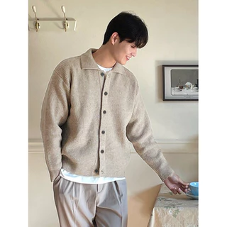 Áo CARDIGAN len đan dày dặn oversize cổ bẻ xuất dư hãng MUSINSA STANDARD - MMBWC607