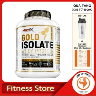 (có chiết lẻ) Amix Gold Isolate Whey Protein 5lbs - bổ sung protein, bcaa, eaa vị ngon