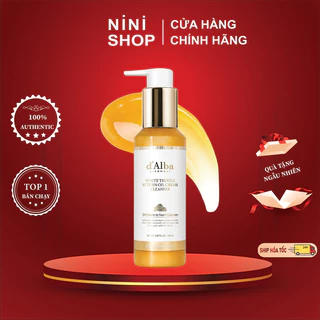 Dầu rửa mặt tạo bọt thuần chay d'Alba Return Oil Cream Cleanser 150ml - ninishop