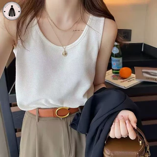 Hormoo Camisole bé gái mặc bánh quế dáng rộng hàng đầu giảm béo không tay đáy áo thun