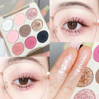 9 Màu Phấn Mắt Tấm Lâu Dài Shimmer Matte Flash Eye Shadow Trang Điểm Mắt Hàng Ngày