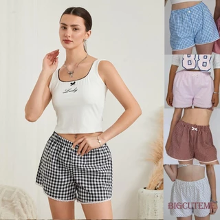 [] -Nữ Quần Short Eo Co Giãn Thường Ngày Kẻ Sọc Mùa Hè / Họa Tiết Hoa / Dọc Sọc Quần Short Rời