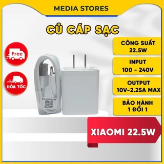 Củ, Cáp Sạc Nhanh Xiaomi 22.5W (BH Lỗi 1 Đổi 1) - Sạc Nhanh An Toàn