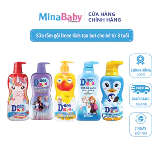 Sữa tắm gội tạo bọt Dnee Kids dành cho các bé từ 3 tuổi trở lên Mina Kho Sỉ Mẹ Và Bé