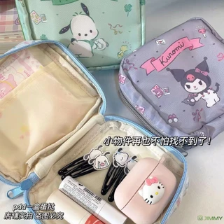 Kawaii Sanrios Băng Vệ Sinh Túi Anime Cinnamoroll Kuromi My Melody Băng Vệ Sinh Dung Tích Cao Cấp Túi Bảo Quản Túi Đựng Mỹ Phẩm Tổ Chức