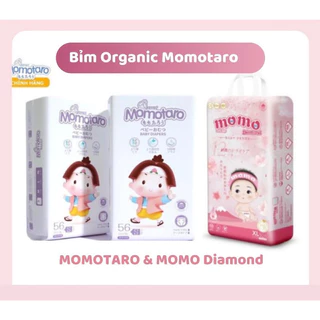 [1BỊCH TẶNG GIẤY ĂN]Tã/Bỉm dán/quần đủ size  MOMO DIAMOND - MOMOTARO-S64,M62,M60,L54,XL50,XXL48,XXXL46