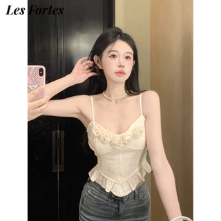 Les Fortes áo phông áo thun nữ croptop baby tee Thời trang hàn quốc độc đáo ins may đo dramatic WBX2420DM6 9Z240229