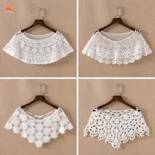 Phụ Nữ Vintage Móc Đan Mũi Ren Ngắn Rỗng Khăn Choàng Shrug PonchoCape, Khăn Choàng, PonchoThời Trang, BeautifulNữ, Lady, DailyCrochet, Ren, Rỗng Ra, Ngắn