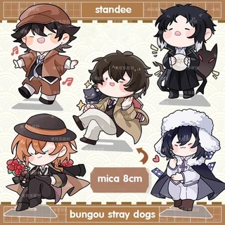 (8CM) Mô hình standee BUNGOU STRAY DOGS ver MẮT NHỎ Văn hào lưu lạc tượng acrylic mica chibi trang trí