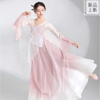 Trang phục khiêu vũ cổ điển Thanh lịch Cổ tích Trình diễn Trang phục khiêu vũ Trung Quốc Hanfu Trang phục thực hành Phim truyền hình Trình diễn Trang phục Phù hợp với 3.22