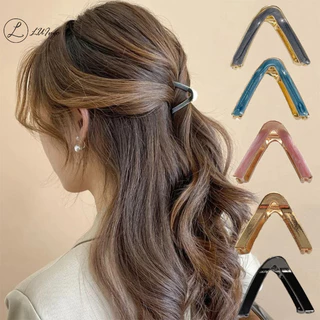 Luimo Fashion Acetate Tam Giác Kẹp Tóc Cho Nữ Bé Gái Vuốt Tóc Sang Trọng Barrettes Móng Vuốt Cua Kẹp Tóc Dụng Cụ Tạo Kiểu Phụ Kiện Tóc * Bán Chạy