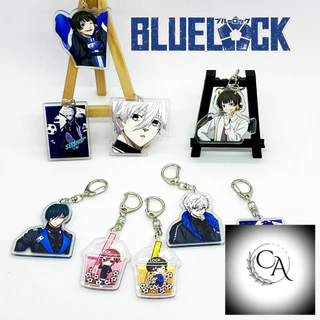 Móc khóa BLUE LOCK anime Tiền đạo số 1 sưu tầm Acrylic hai mặt Nhân Vật Rin Isagi Yukimiya Sae Nagi