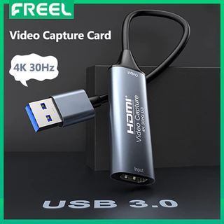 Thẻ chụp MIỄN PHÍ HDMI 4K, Thẻ liên kết Cam 30hz Màn hình thẻ ghi Video Thẻ ghi trò chơi để phát trực tuyến, Được sử dụng cho iPad / Mac / OBS / VLC / Amcap / Camera / PC / Switch PS4 PS5 / Xbox 1
