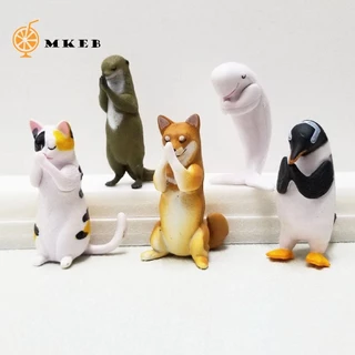 Mkeb Nhân Vật Hành Động 5 Cái / bộ Kitty Chim Cánh Cụt Bộ Sưu Tập Đồ Chơi Trang Trí Hình Mẫu