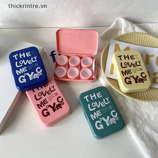 Thi Cute Contact Len Case Có Gương Và Bộ Nhiều Cặp Thích Hợp Cho Ống Kính Màu VN