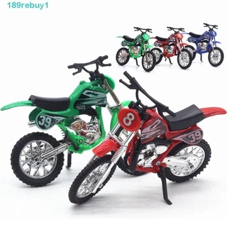 Rebuy1 Đồ chơi Motocross hợp kim, Bộ sưu tập Mô hình xe máy địa hình, Quà tặng trẻ em Racing Diecast Chức năng trượt Đồ chơi kim loại xe máy Đồ chơi trẻ em