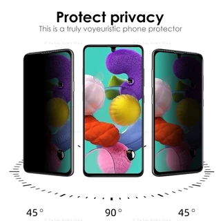 Ốp trước kính chống gián điệp riêng tư chống sốc Thích hợp cho Samsung Galaxy A52 A52s A72 A12 A22 A32 4G A42 5G Kính cường lực chống nhìn trộm Phim cứng Bảo vệ toàn màn hình Chống bụi