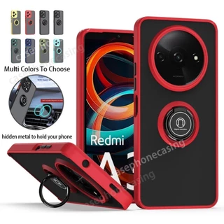 Ốp Lưng Cho Xiaomi Redmi A3 A 3 A2 A1 A2 + A1 + RedmiA3 Mia3 Mia2 Mia1 2024 Ốp Điện Thoại Đa Năng Từ Vòng Đứng Vỏ Bảo Vệ Mặt Sau Mờ