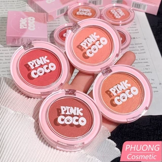 Phấn Má Hồng PINK COCO Fine Shimmer Nhỏ Gọn Giúp Trang điểm Má Dễ Thương Có ánh Nhũ